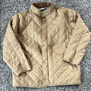 Peter Millar Tan Quilted Raincoat